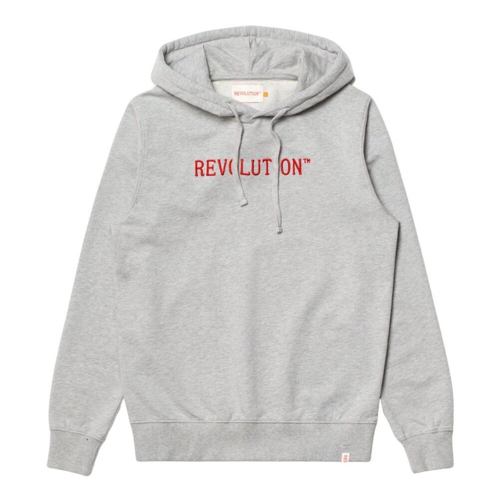 BNWT Revolution of 1995 - Men's Gray Organic Cotton Hooded Sweatshirt